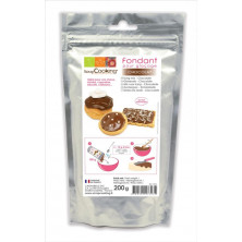 Glaseado de chocolate en polvo