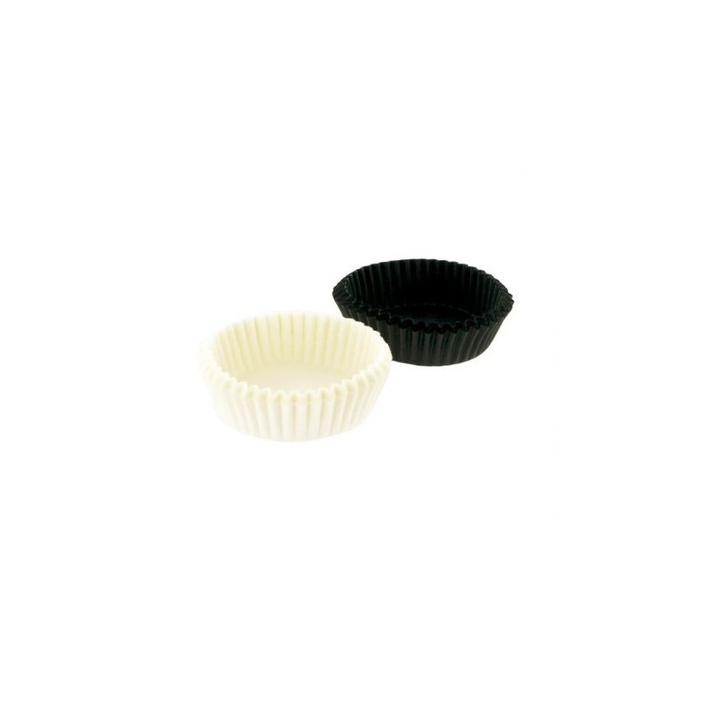 Capsulas cupcakes, Negras y blancas :  80 unidades