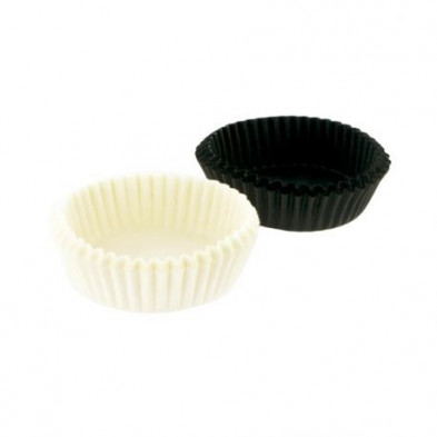 Capsulas cupcakes, Negras y blancas :  80 unidades