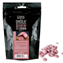 Chocolate  de cobertura Ruby 43,7% -  Barry Patisdécor 250 g