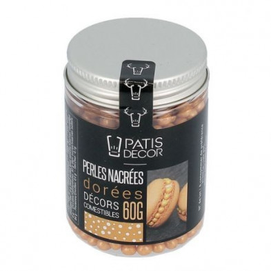 Sprinkles Perlas nacaradas doradas Pastidecor 60 gr