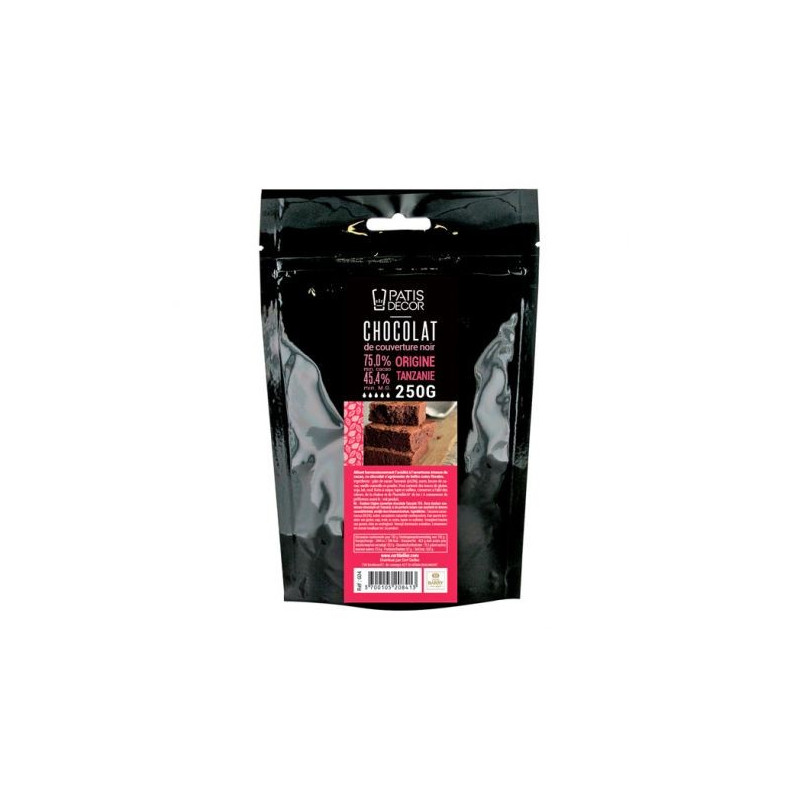 Chocolate  de cobertura Negro Tanzania -  Barry Patisdécor 250 g