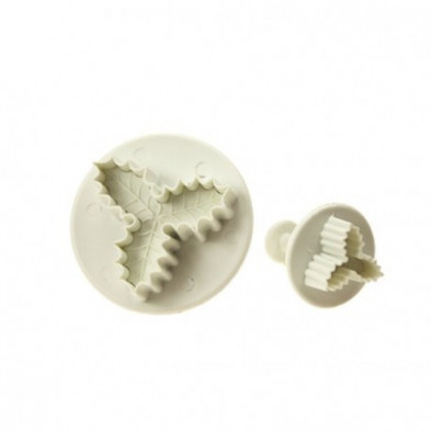 Juego de 2 cortadores de hoja de acebo
