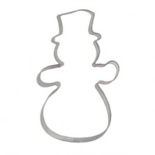 Cortador de galletas de acero inoxidable Muñeco de nieve