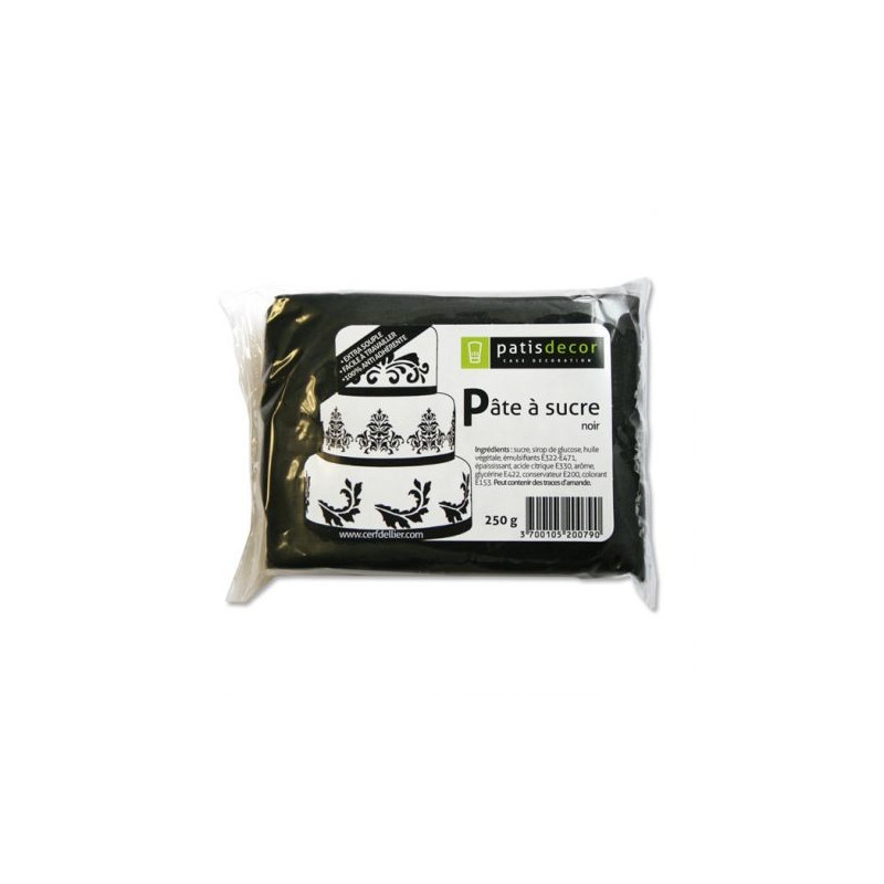 FONDANT Negro  250 gr - Pastidecor