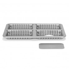 Bandeja molde de tartaletas rectangulares desmontables