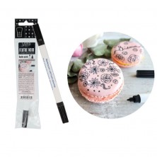 Rotulador Negro comestible de doble punta  -  Pastidecor