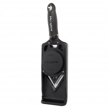 Mandolina hoja en V ajustable con función juliana Microplane