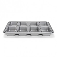 Bandeja Molde  antiadherente de 8 bizcochos rectangulares Patisse