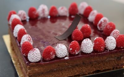 Receta: Tarta de chocolate y frambuesa