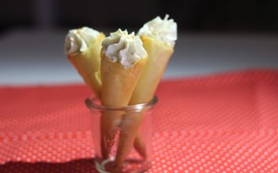 Video Receta de Ramito crujiente de mousse de queso de cabra